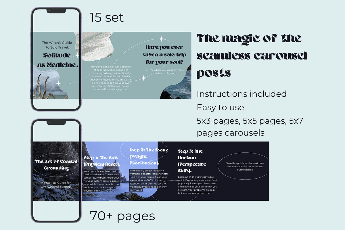 Coastal Witch Social Media Kit, a Social Media Template by Mochi Atelier (Photo 7 of 14)