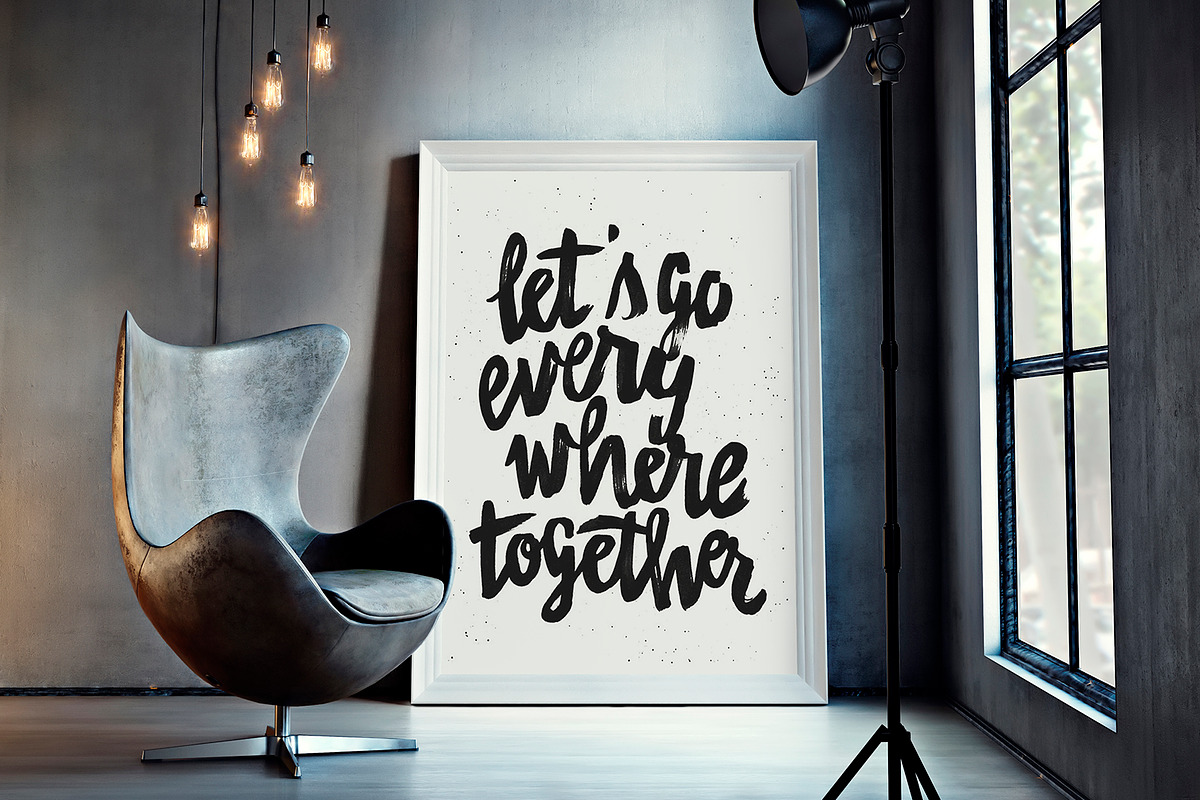 Poster Mockup Set, a Print Template by Egor Shkolnikov (Photo 4 of 9)