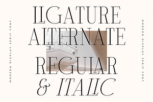 Milegance Modern Display Serif