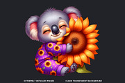 Autumn Animals & Sunflowers PNG, a Seasonal Illustration by ThatsDesignArt (Thumbnail 3 of 10)