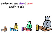 Banking & Finance thin, an Icon by Color Cubes (Thumbnail 2 of 5)