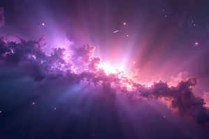 Deep Space Nebula Galaxy Background, a Photo by LOGOCREATIVE