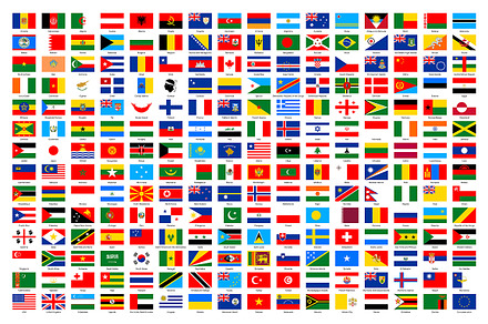 Flags of the world, an Icon by Volyk