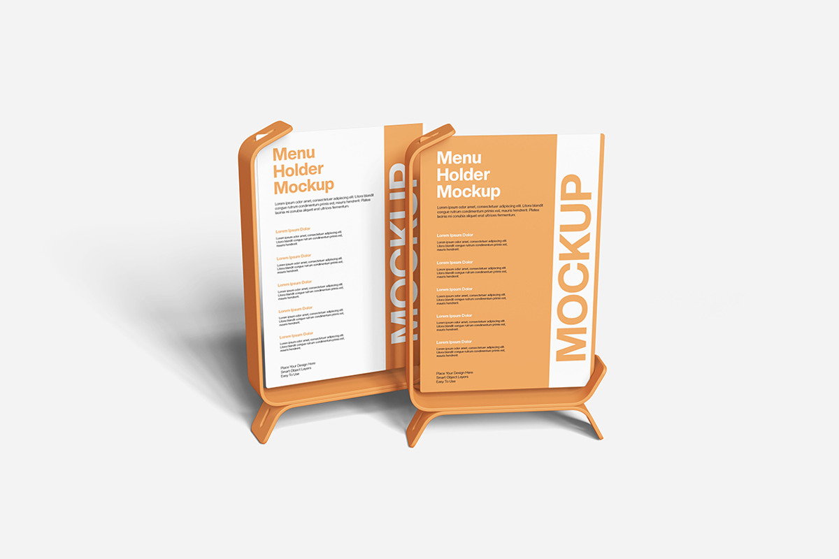Menu Holder Mockup, a Product Mockup by Indah (Photo 2 of 6)