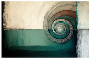 Baal Collection · Blue Spiral, a Texture Illustration by milatovar (Thumbnail 6 of 16)