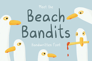 Beach Bandits, a Handwritten Font by Jelena Sardi