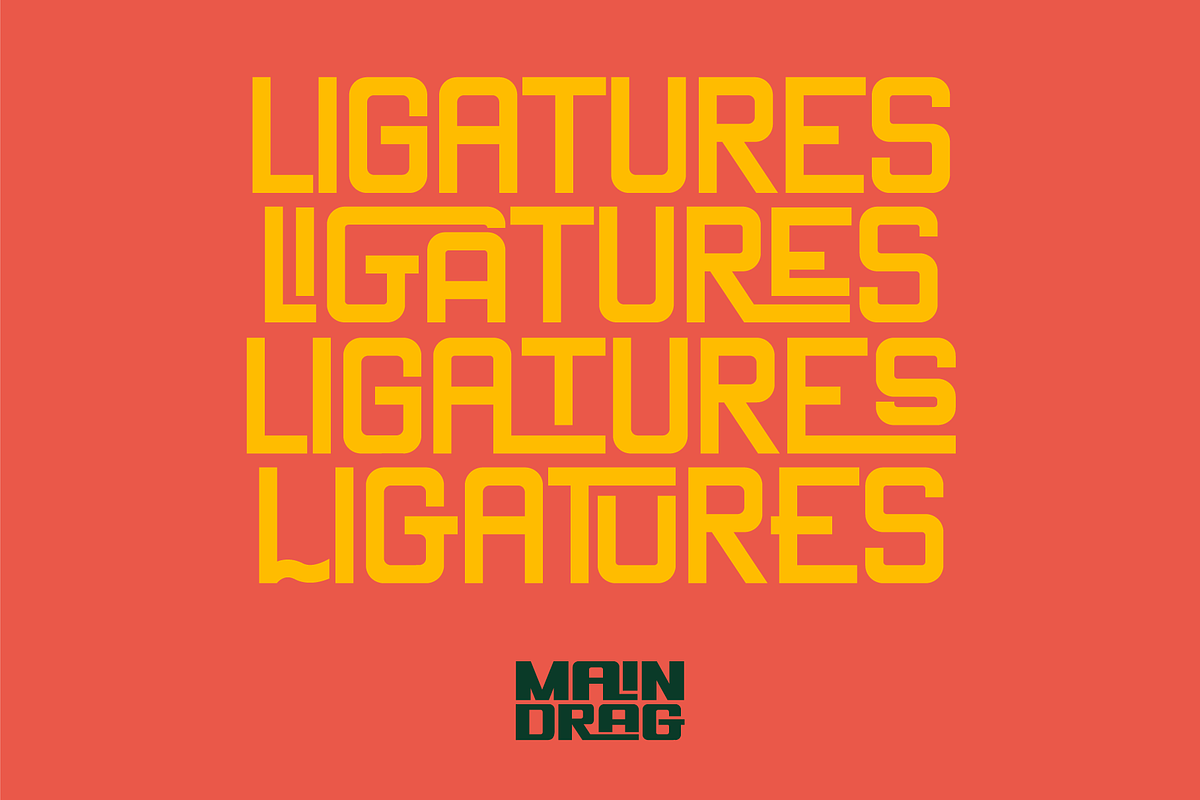 Main Drag Display Font, a Sans Serif Font by Holt510 (Photo 8 of 10)