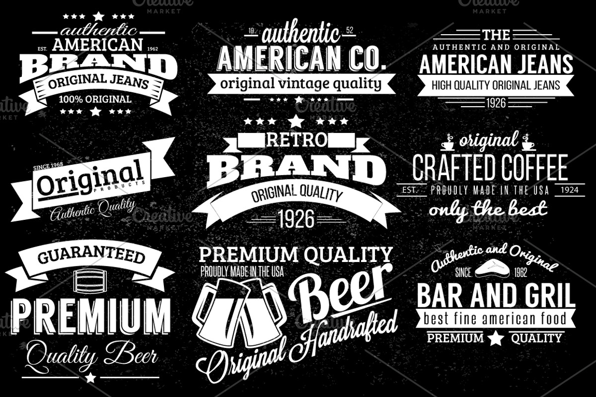 9 Retro Labels, a Branding & Logo Template by Arys Design (Photo 2 of 5)