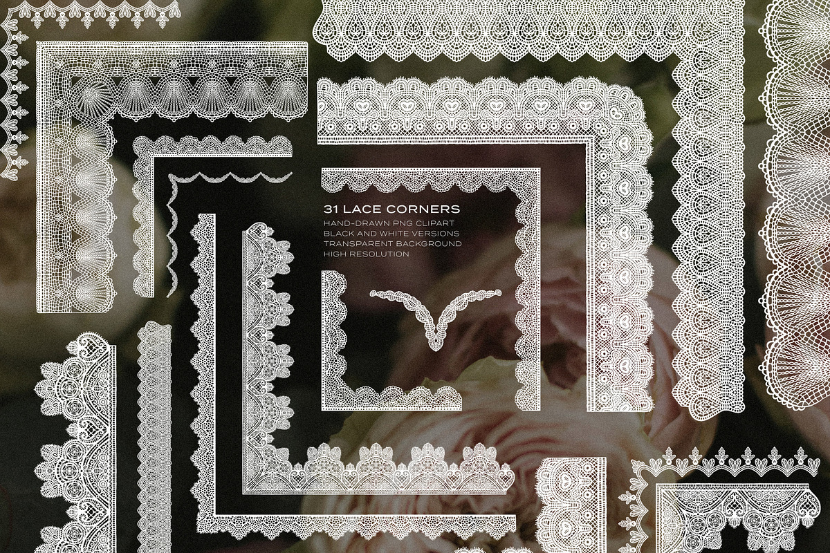 Lace & Grace: Hand-Drawn Clipart, an Object Graphic by AnMark (Photo 10 of 13)