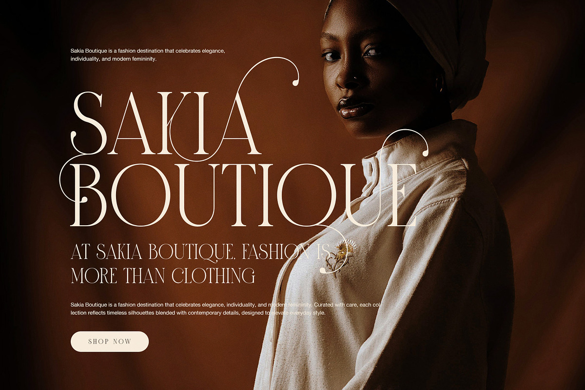 Brown Elegant Serif Display Font, a Serif Font by Graphicxell (Photo 5 of 8)