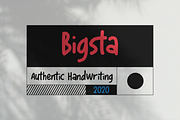 Bigsta - Handwritten Journal Font, a Handwritten Font by Konstantine Studio (Thumbnail 1 of 5)