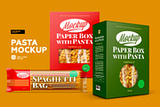 Pasta Mockup, a Packaging Mockup by Reformer Mockup (Thumbnail 1 of 5)