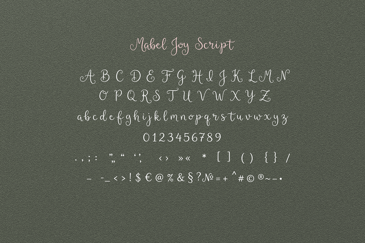 Mabel Joy Handwritten Font, a Handwritten Font by gafaroff studio (Photo 8 of 8)
