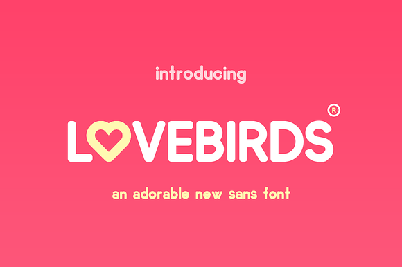 Lovebirds Font preview 8