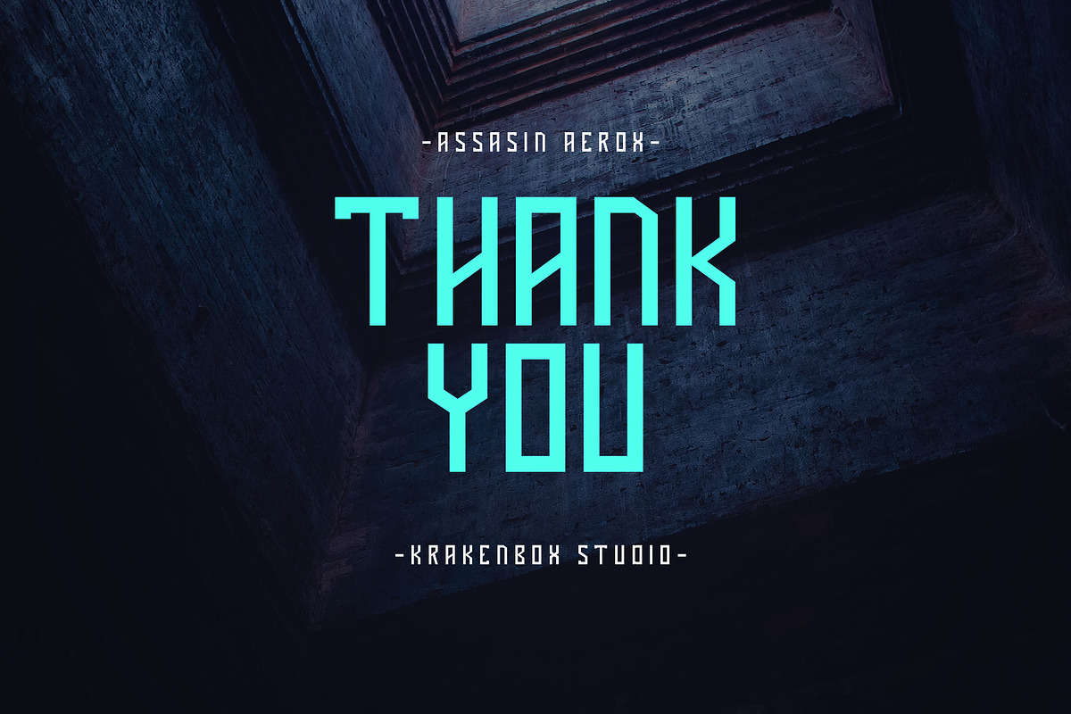 Assasin Aerox - Sport Typeface, a Font by Krakenbox Studio (Photo 11 of 11)