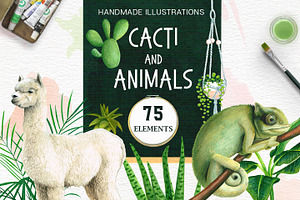 Cacti and Animals - Design Kit