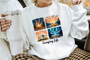 Brushstroke Camping Sublimation PNG, an Illustration by Sublimation Artist (Thumbnail 3 of 9)