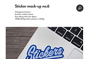 8 Sticker & logo mock bundle, a Product Mockup by PrintPixel (Thumbnail 8 of 10)