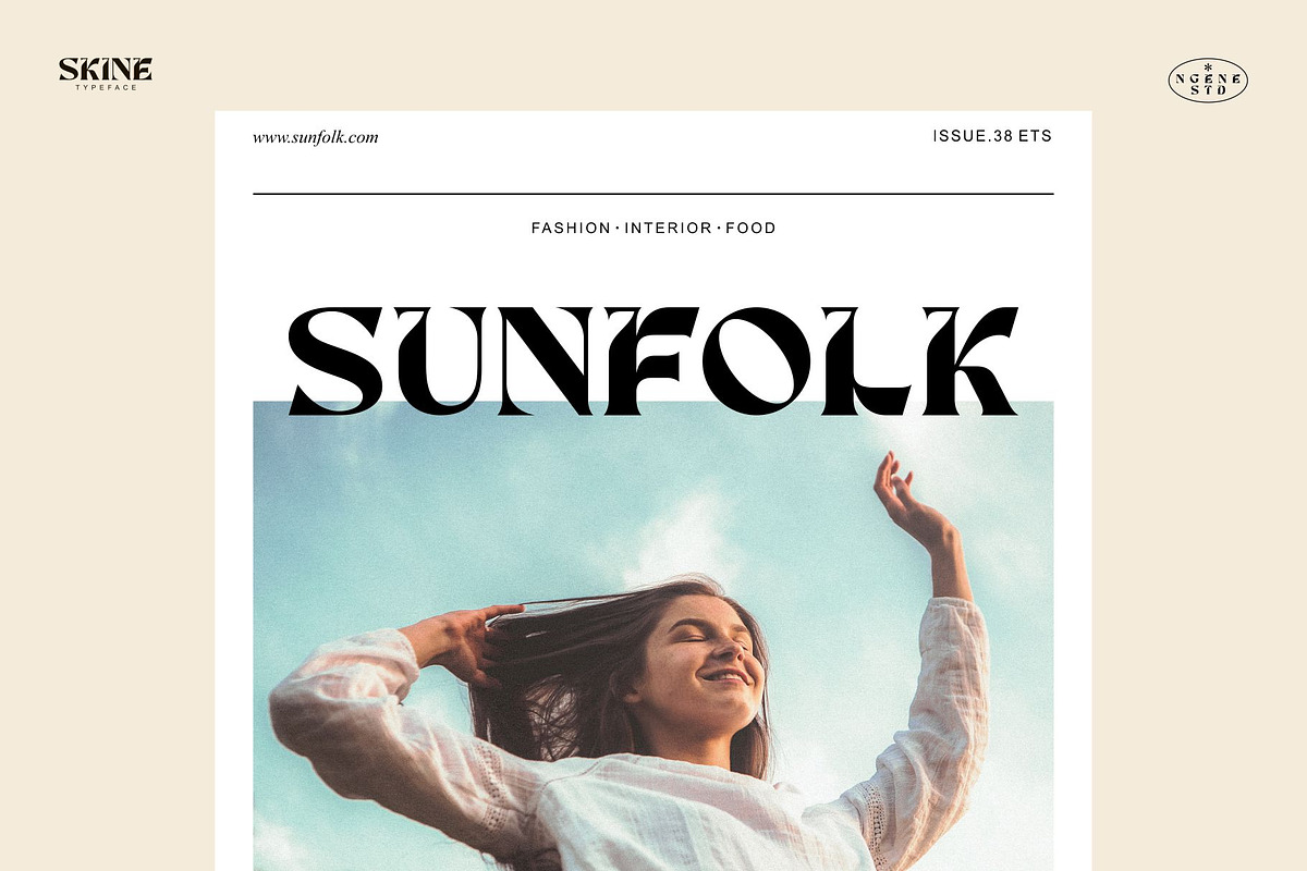 Skine, a Font by ngene (Photo 7 of 13)