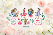 Motherhood - Watercolor collection, a Person Illustration by NataliMiasStore (Thumbnail 2 of 8)
