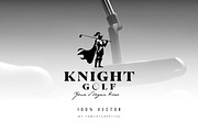 Knight Vintage, golf Logo Design, a Branding & Logo Template by Glowin_studio (Thumbnail 2 of 2)
