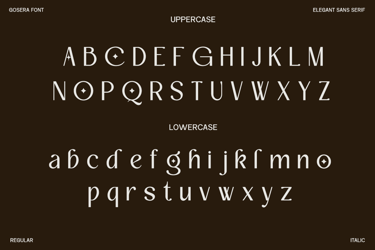 Gosera - Elegant Sans Serif, a Sans Serif Font by Font Liner (Photo 8 of 13)