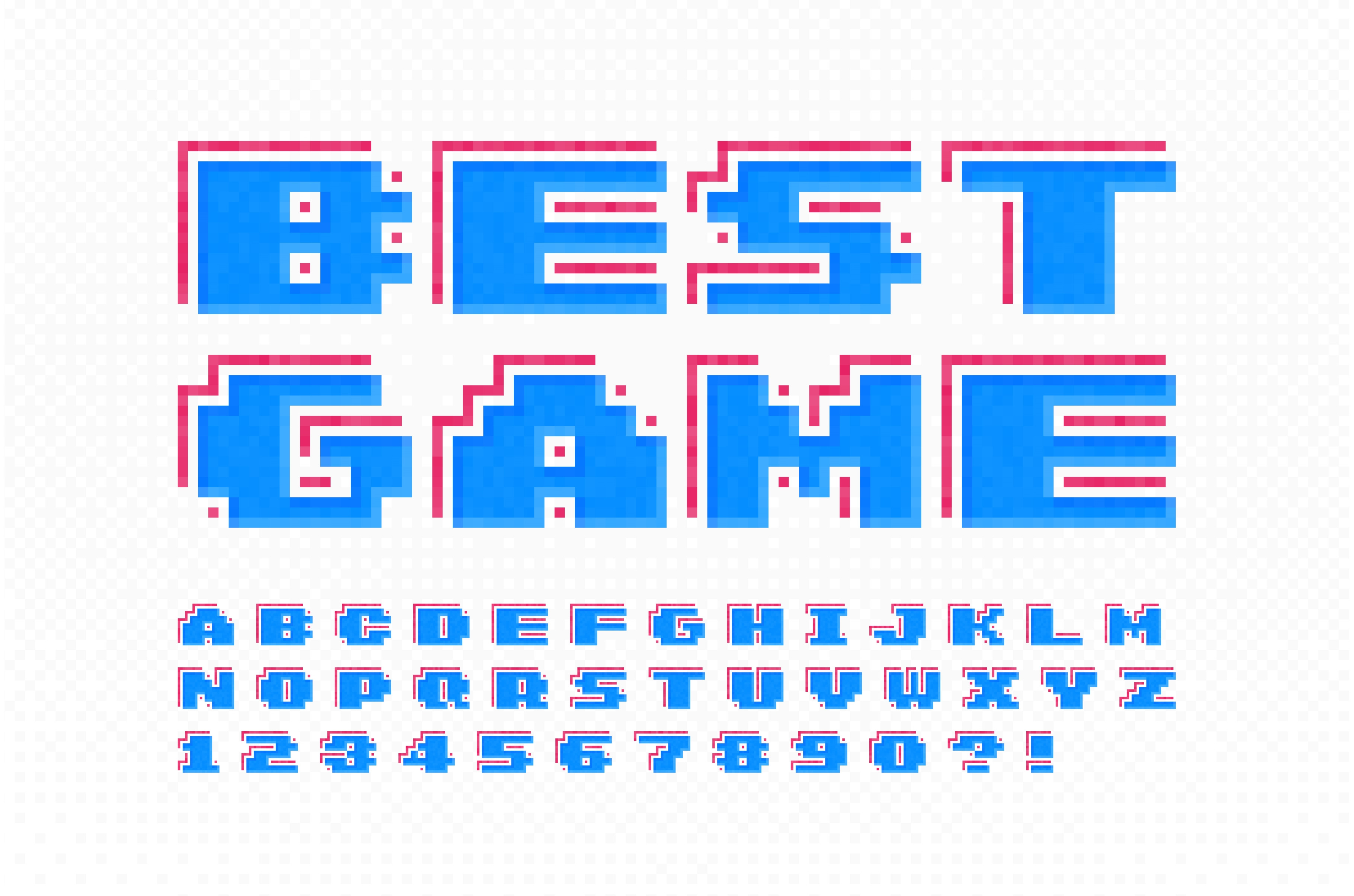 Pixel vector alphabet design, an Object Illustration by RevelStockart