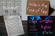 19 Font Bundle with Extended Glyphs, a Handwritten Font by noonsun (Thumbnail 6 of 21)
