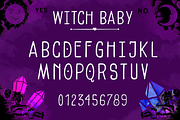 Witch Baby Font, a Font by sarahtypes (Thumbnail 2 of 3)