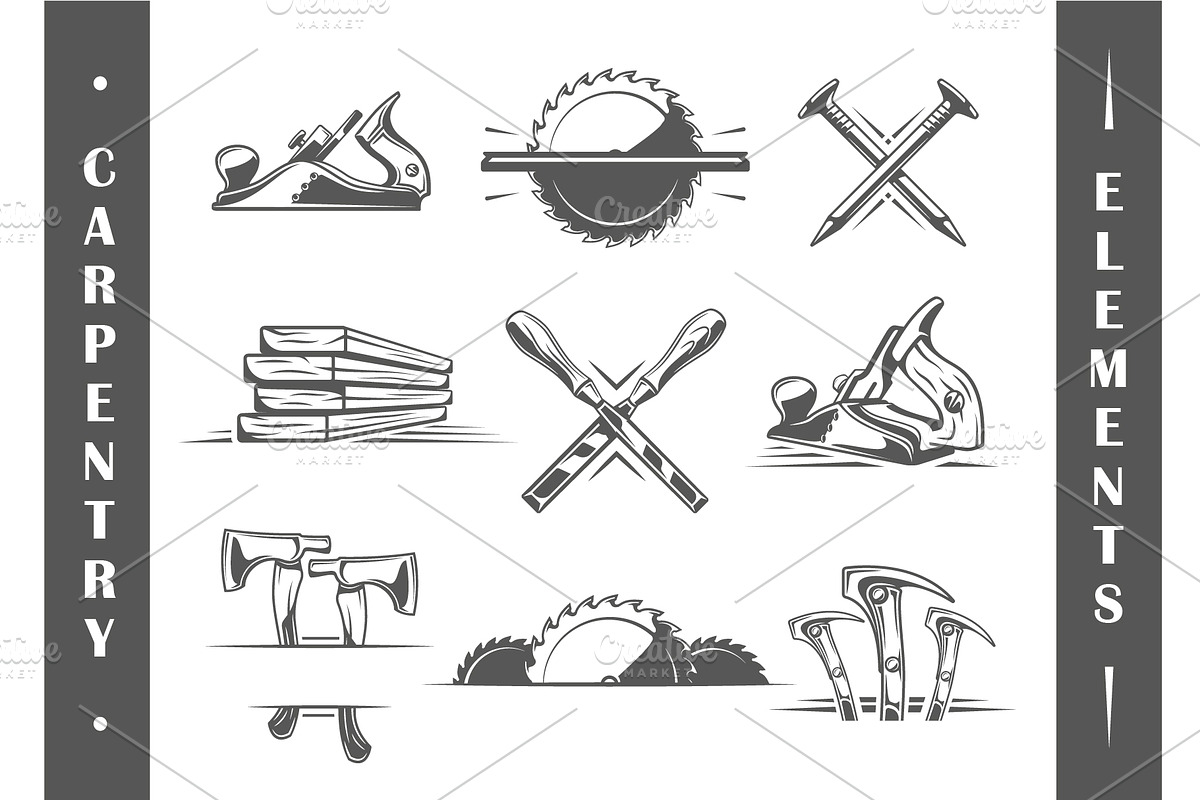 18 Modern Carpentry Logos Templates, a Branding & Logo Template by Art Design (Photo 4 of 26)