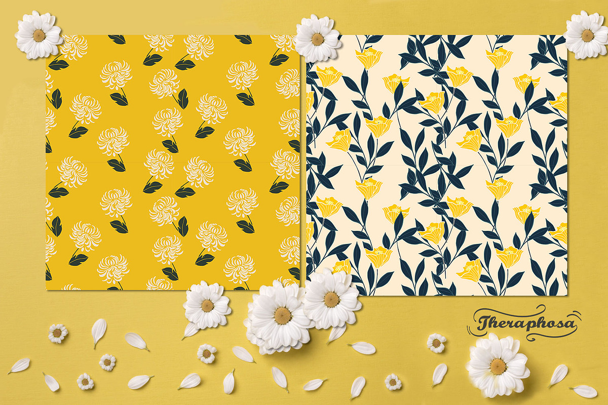 20JPG/EPS Tropical floral pattern, a Pattern Graphic by Theraphosath (Photo 20 of 21)