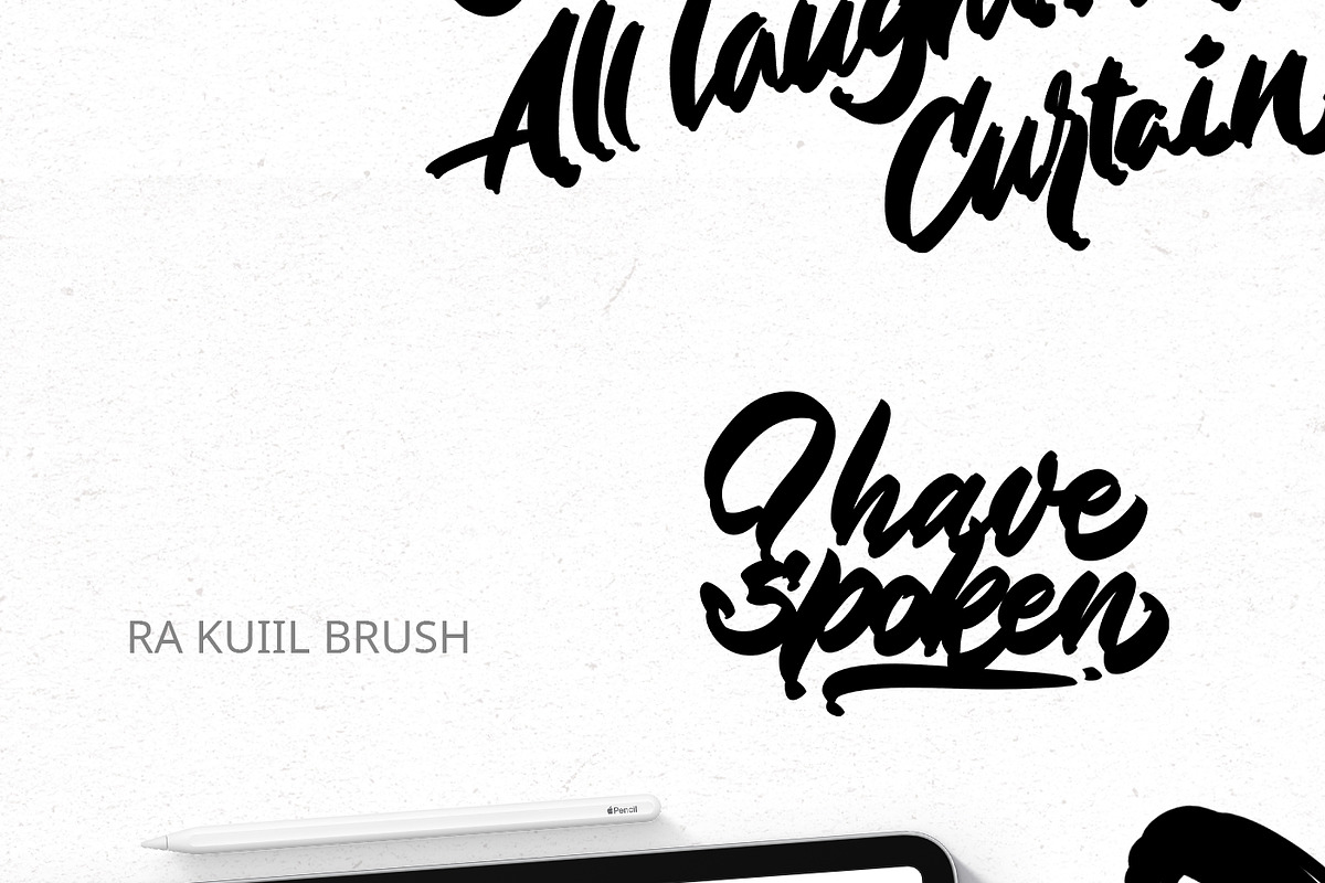 Basic Lettering Brushes. Procreate, a Brush Add-On by Diacritics (Photo 6 of 9)