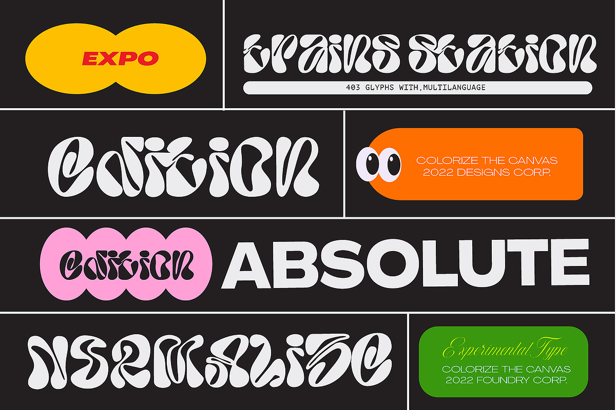 Flawless Experimental Font