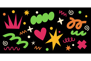 Playful abstract elements, an Object Illustration by art PVP - market