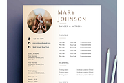Child Actor Resume Template CANVA, a Resume Template by Climbwithelevator (Thumbnail 1 of 8)