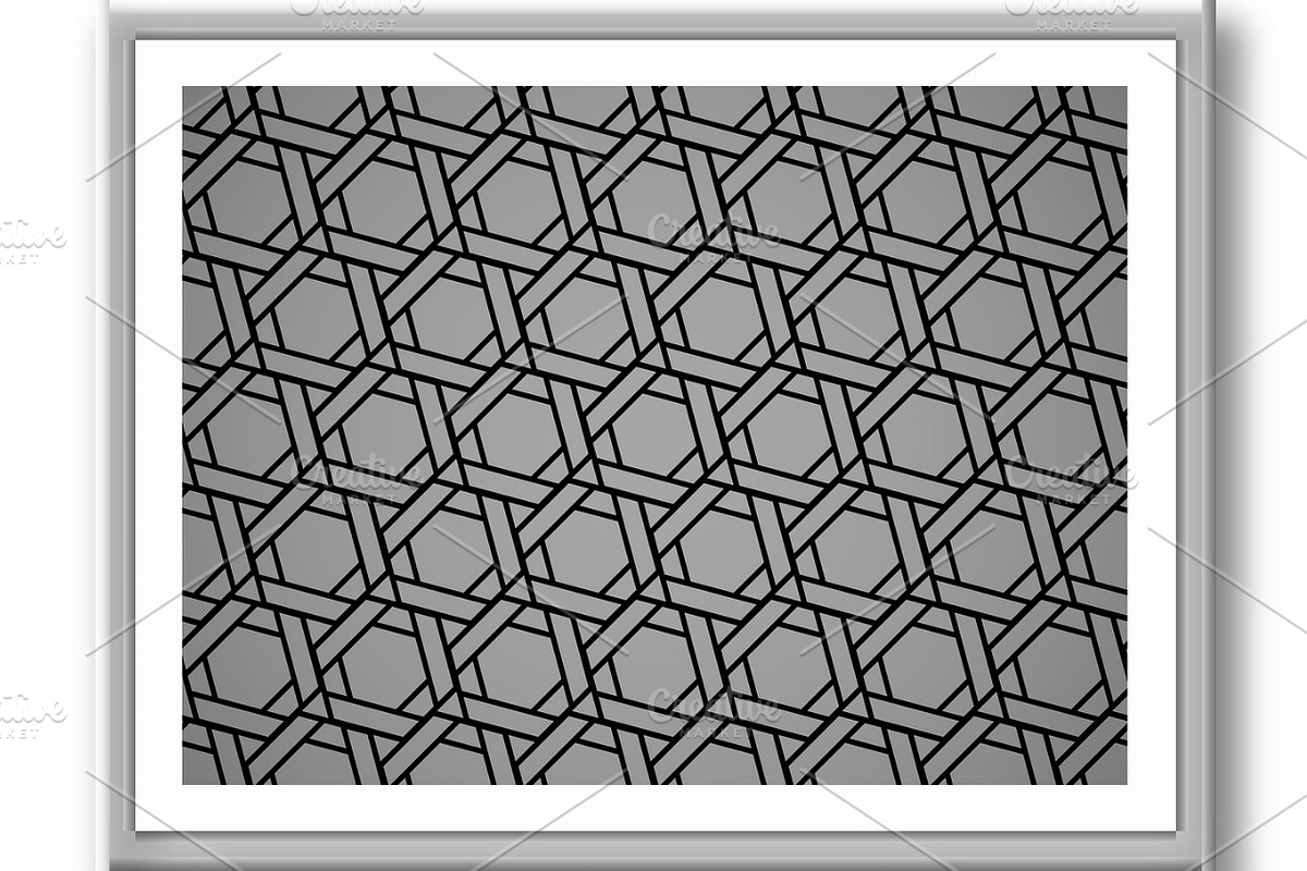 The geometric pattern with lines, a Decorative Illustration by RODINA (Photo 3 of 3)