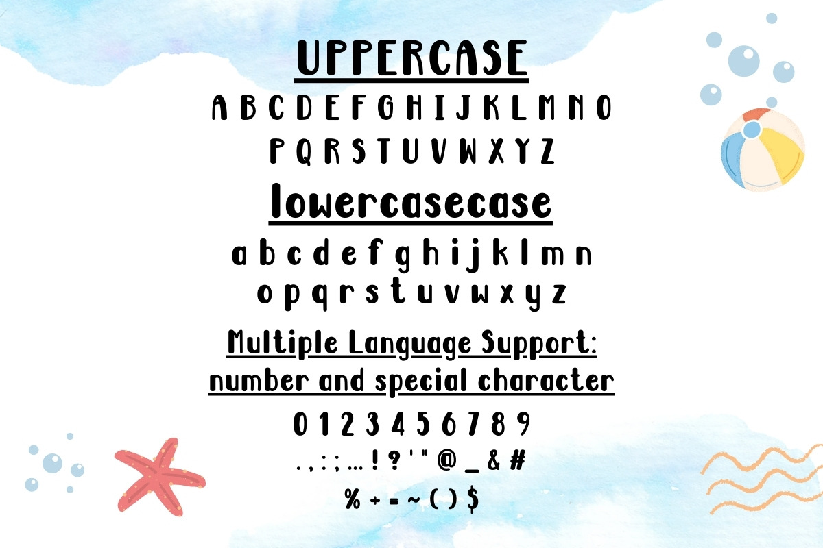 Holiday Sandy Beach - Handwritten, a Handwritten Font by Charmingbear59.design (Photo 5 of 5)