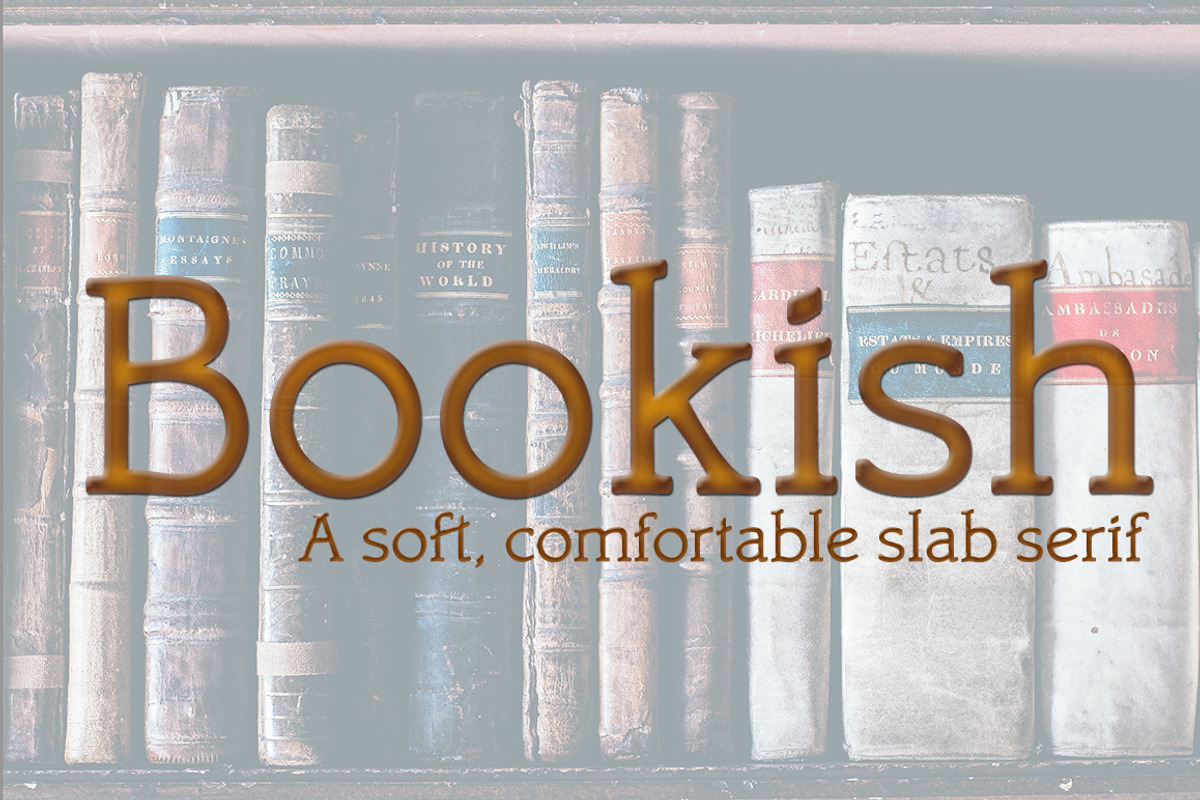 Bookish, a comfortable slab serif preview 2