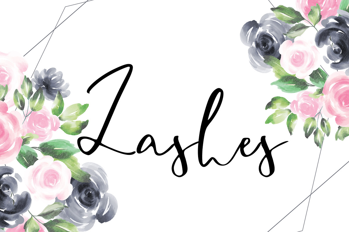 Lashes font