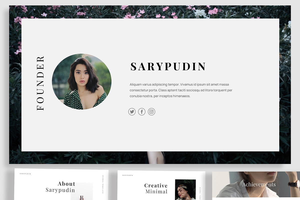 SARYPUDIN - Minimal Gslides, a Presentation Template by Infinity Vector Studio (Photo 2 of 6)