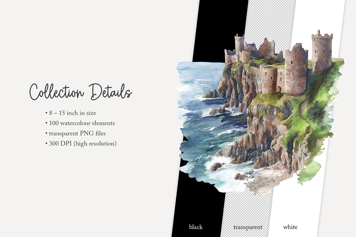 100 watercolour Scotland clip art, a Person Illustration by Poppy Lane Studio (Photo 10 of 10)