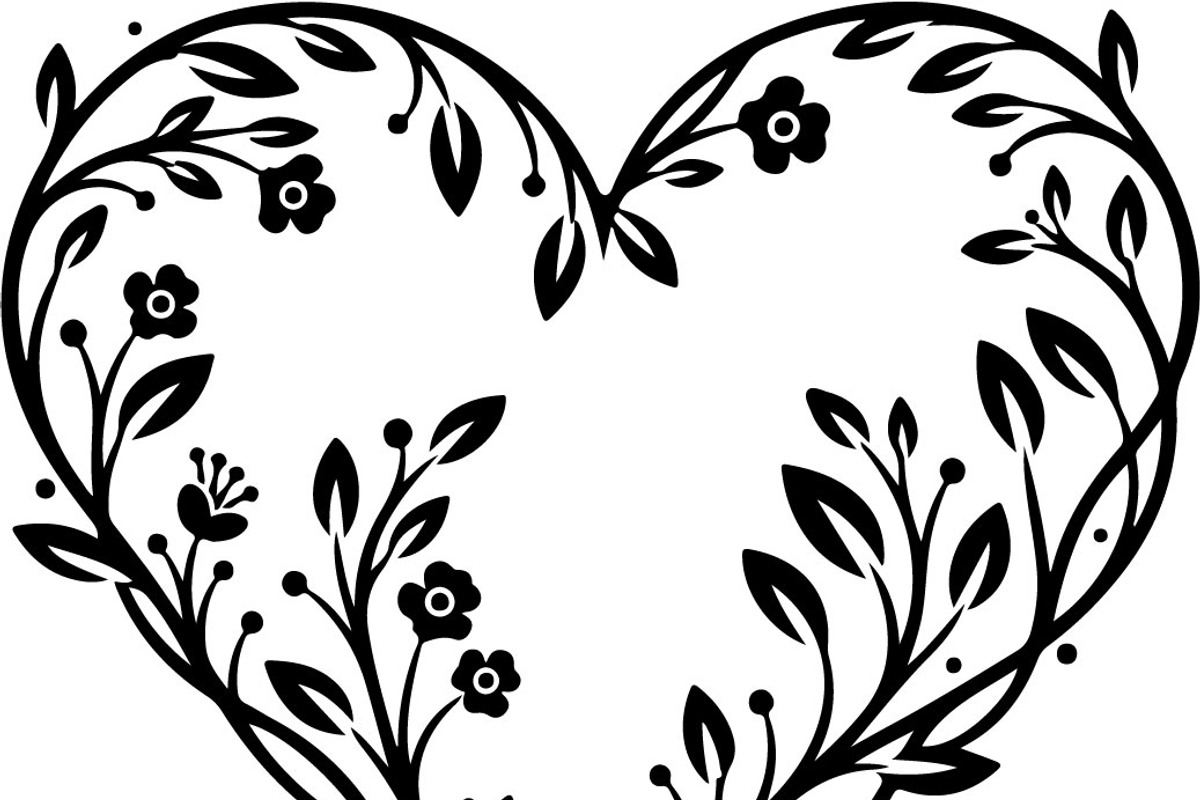 Decorative Heart Silhouette Bundle, an Illustration by Designs_River (Photo 28 of 45)