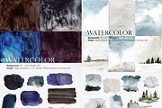 Watercolor Bundle-Background&Shape, a Texture Illustration by Beigetime (Thumbnail 7 of 13)