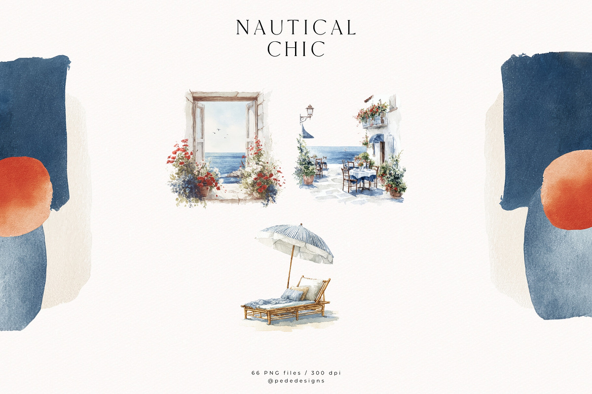 Nautical Chic Collection, a Decorative Illustration by PeDe Designs (Photo 8 of 29)