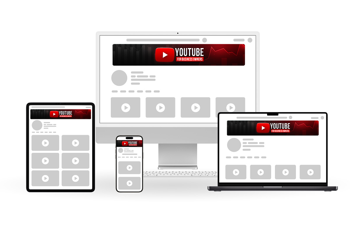 Professional YouTube banner Template, a Social Media Template by Vaughn Studios (Photo 3 of 5)