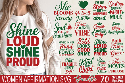Women Affirmation SVG Bundle