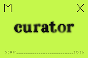 Curator MX, a Serif Font by Etewut (Thumbnail 1 of 6)