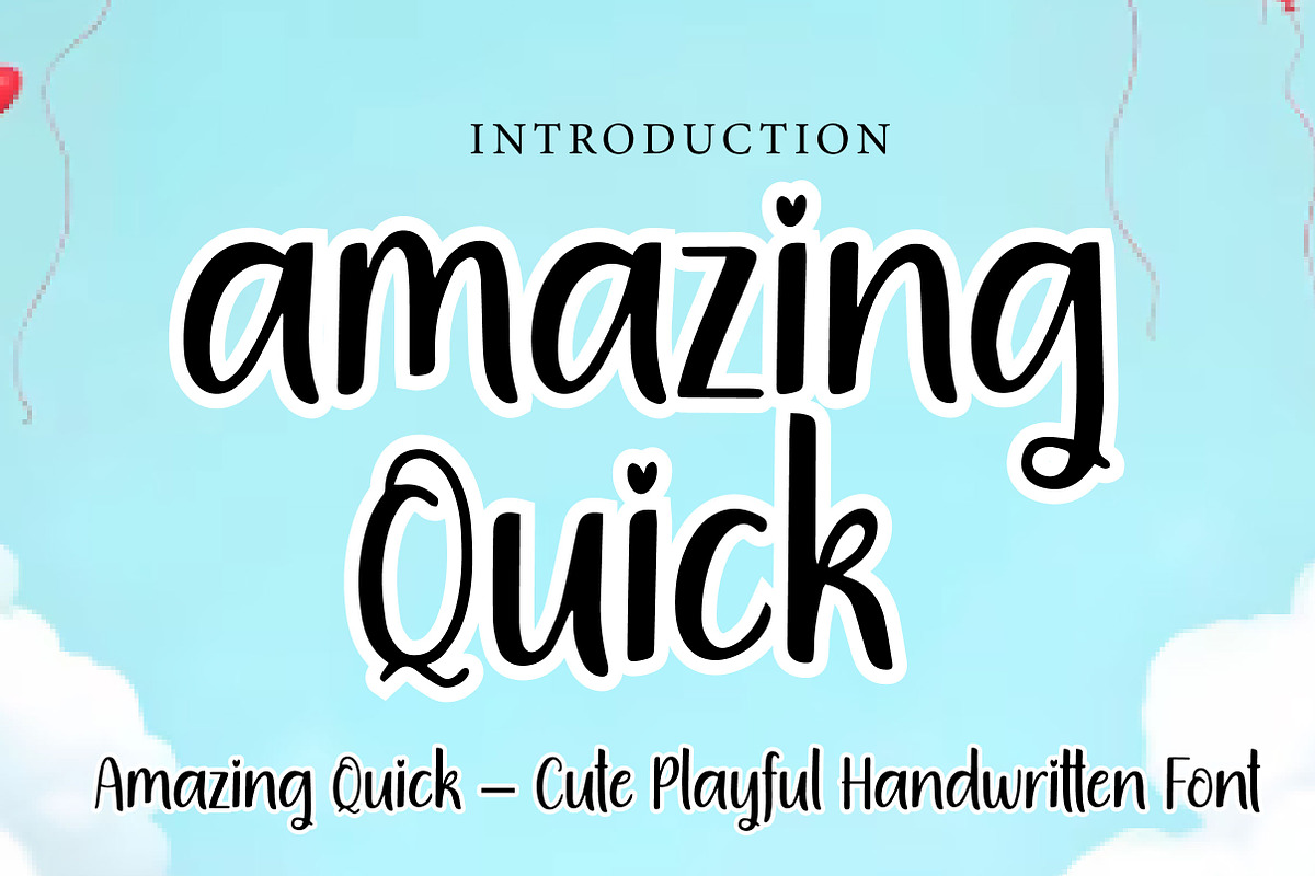 Amazing Quick, a Handwritten Font by Wow Magic (Photo 1 of 3)