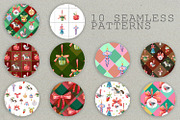 Vintage Watercolor Christmas Clipart, an Object Graphic by the_myro (Thumbnail 3 of 10)