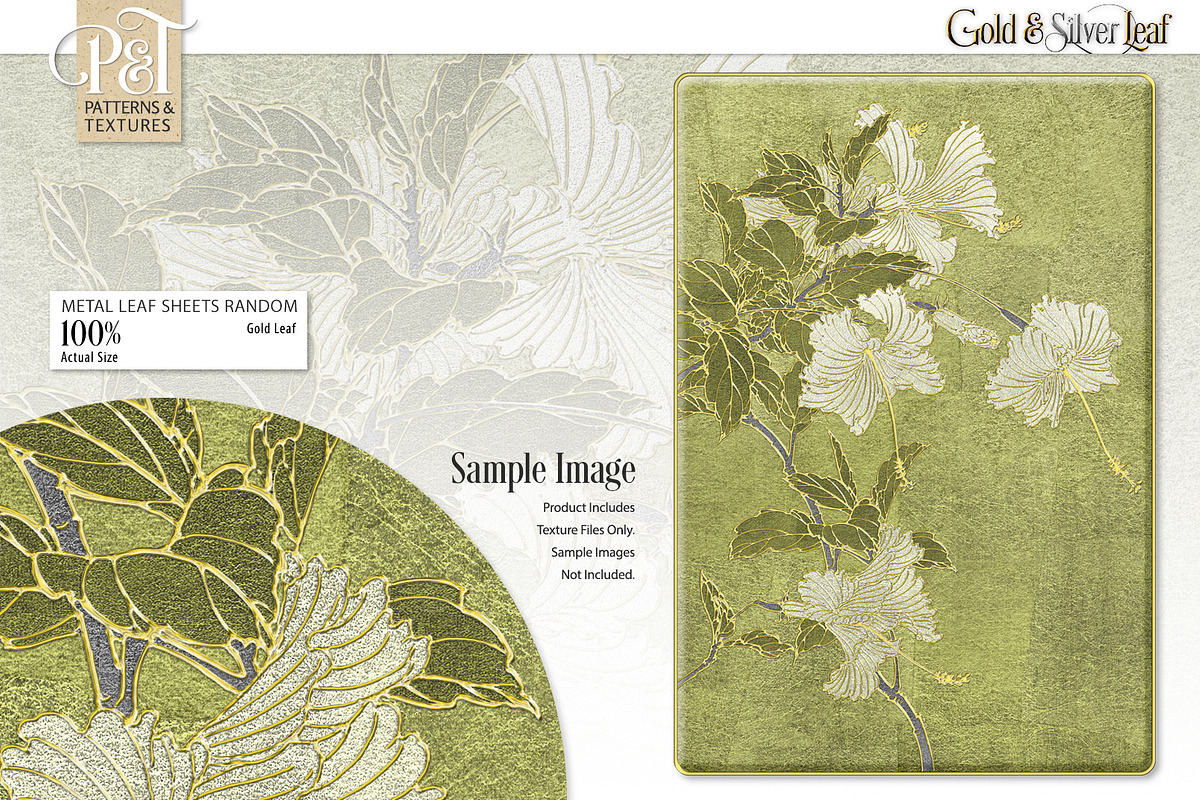 Gold & Silver Leaf, a Texture Graphic by Patterns & Textures (Photo 15 of 16)